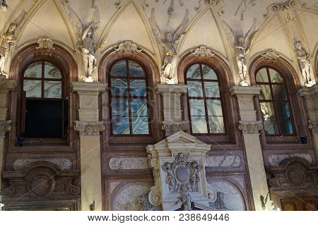 1.5.2018 Valdstejn Palace In Prague, The Capital Of The Czech Republic. Former Senate.