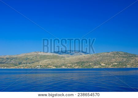 Beautiful coastof the island of Kefalonia Greece