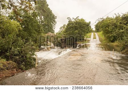 A Causeway Accross The Mahai River At Mahai Camp In Foothills Of The Kwazulu-natal Drakensberg