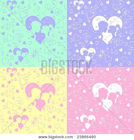 Wektor wzór miłości