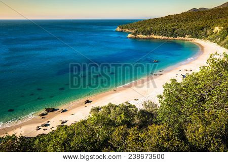 Beach Bay In Portinho Da Arrabida, Portugal