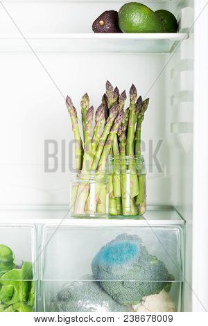 Flavoursome, Sweet And Tender British Asparagus In The Fridge