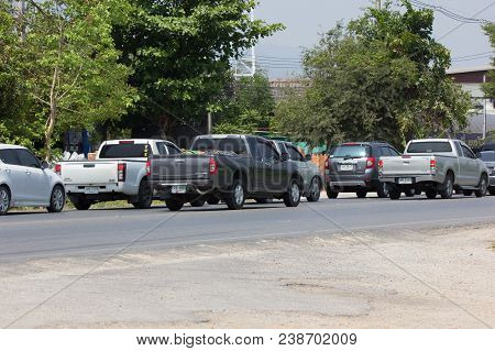 Traffic Jam  On Highway Road Near Juction.