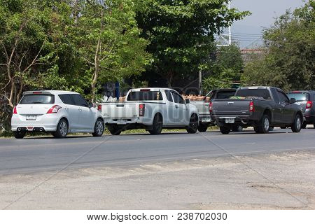 Traffic Jam  On Highway Road Near Juction.