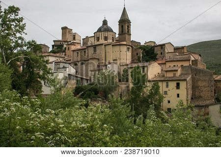 Medieval Village Of Cocullo In Abruzzo, Italy