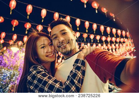 Asian couple at Chinese fastival