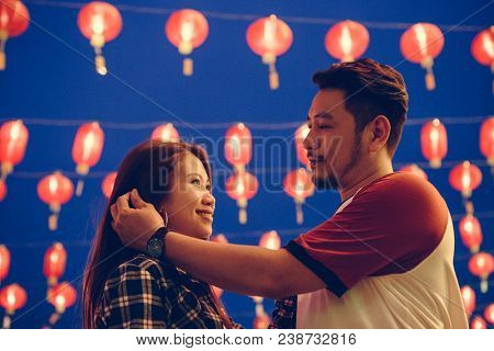 Asian couple at Chinese fastival