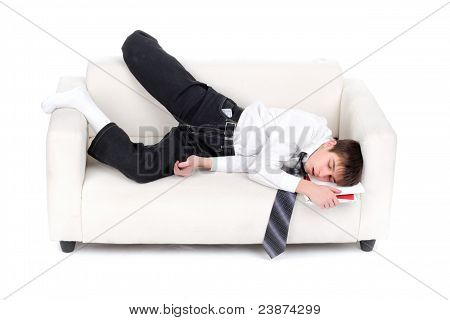 Adolescente cansado