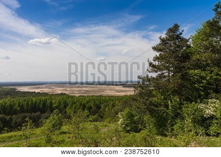 View On The Bledowska Desert From Czubatka Hill In Klucze (poland)