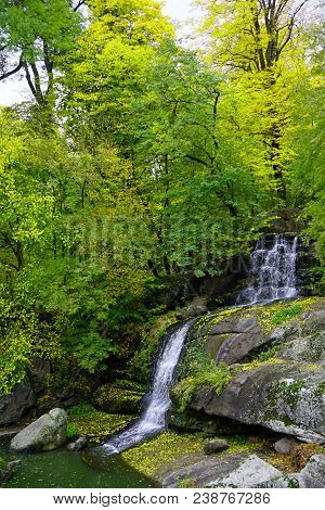 Uman, Sofiyivka, Cherkasy Region, Ukraine.  Famous Tourist Place. Ukrainian Landscape. National Park