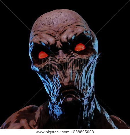 3D Rendering Of A Creepy Monster