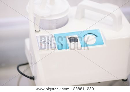 Sputum Suction Devices For Patients. Basic Suction Pump, Surgical Suction Device In Medical Operatin
