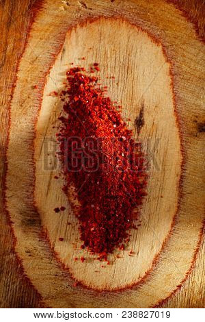 Marash Chili  flakes. These unique dried chilies sun-dried, stemmed, seeded, crushed and cured with sunflower oil