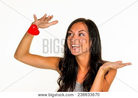 young woman in love