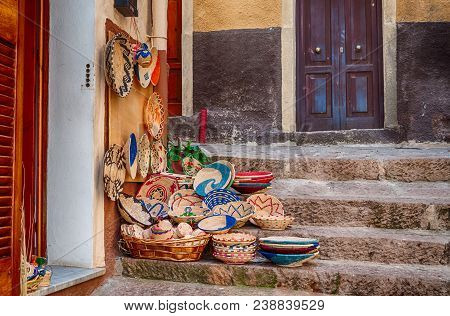 Gift Shop In The Old Village Of Castelsardo