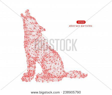 Vector Abstract Illustration Of Wolf.