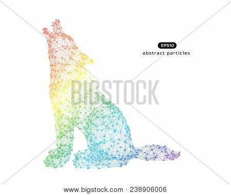 Vector Abstract Illustration Of Wolf.