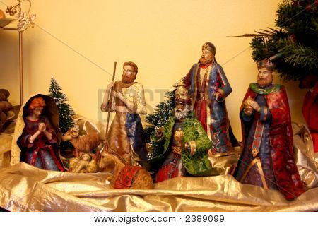 Nativity Mary Joseph boom koningen