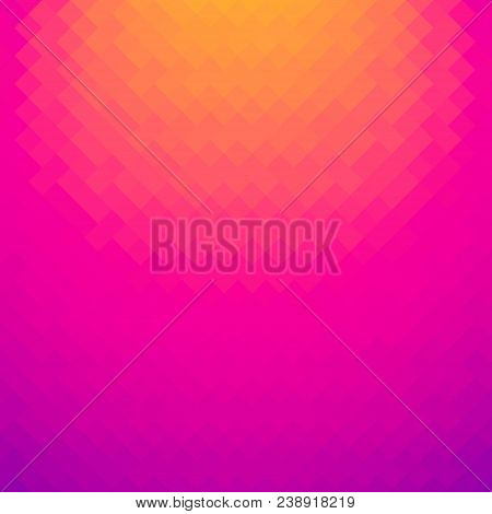 Pattern With Gradient Effect . Shaded Smooth Silk Empty Background. Colorful Glowing Backdrop . Vect