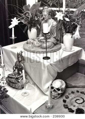 Buddhistischen Schrein