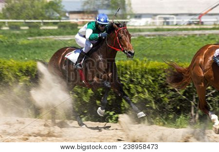 Nalchik,russia - May 01,2018:horse Racing For The Prize Of The `opening Of The Race Season` In Nalch
