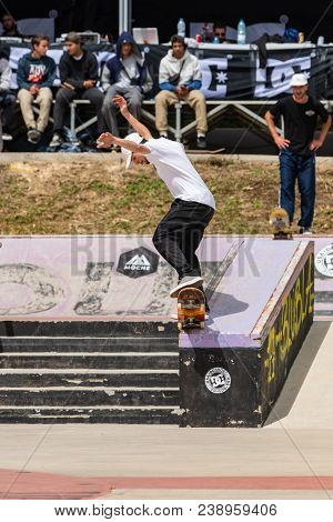 Bruno Senra During The 1St Stage Dc Skate Challenge