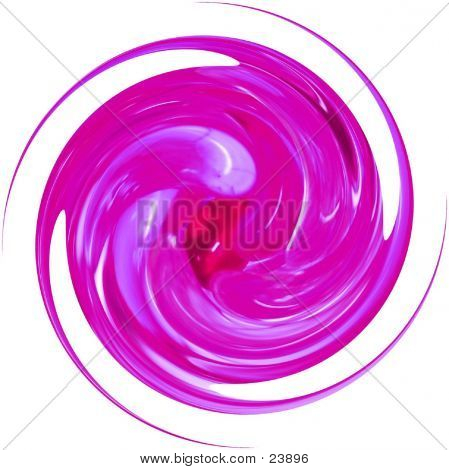 Espiral de vidro - Pink