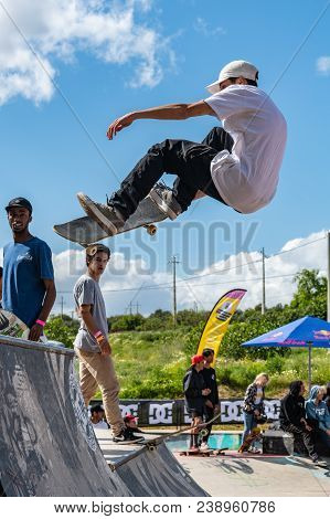 Bruno Senra During The 1St Stage Dc Skate Challenge