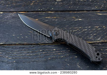 Elegant Handsome Knife In Black.