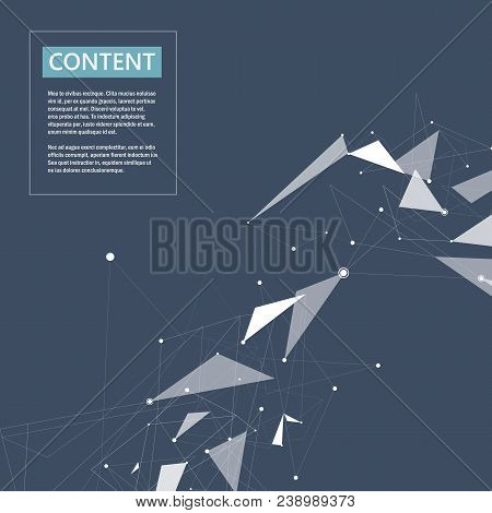 Chemistry, Technology, Science, Biology, Neuron, Atom, Molecule Abstract Design