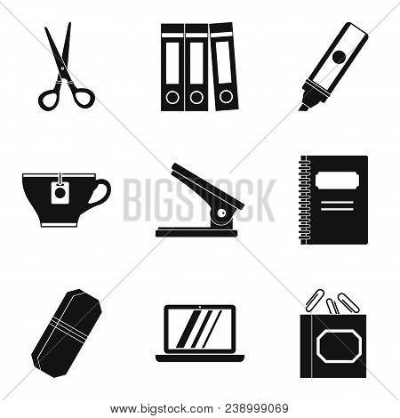 Outwork Icons Set. Simple Set Of 9 Outwork Vector Icons For Web Isolated On White Background