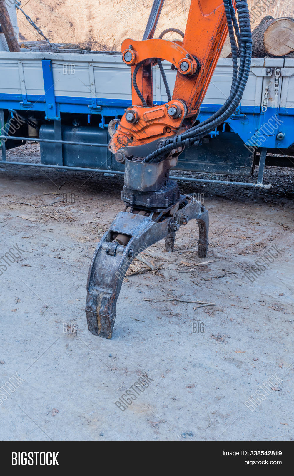 Backhoe Log Grapple Image & Photo (Free Trial) Bigstock