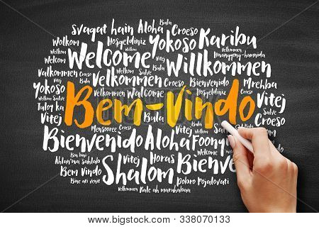 Bem-vindo (welcome In Portuguese) Word Cloud In Different Languages