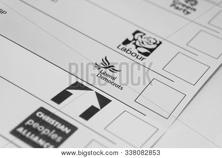 Labour , Liberal Democrats, Christian Peoples Alliance, Young People Party On General Election Ballo