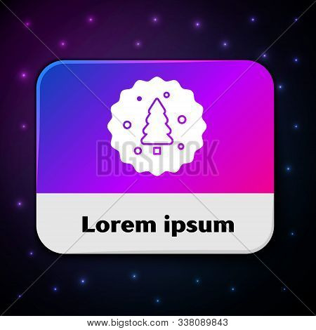 White Cookie Or Biscuit With Chocolate Icon Isolated On Black Background. Rectangle Color Button. Ve