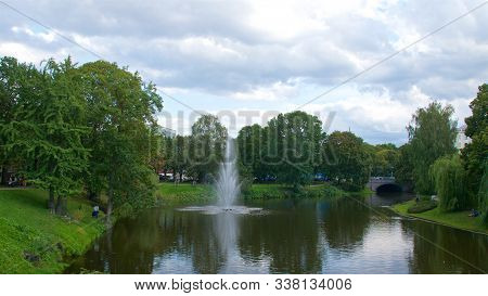 Vermanes Garden Park In Summer In Riga, Latvia