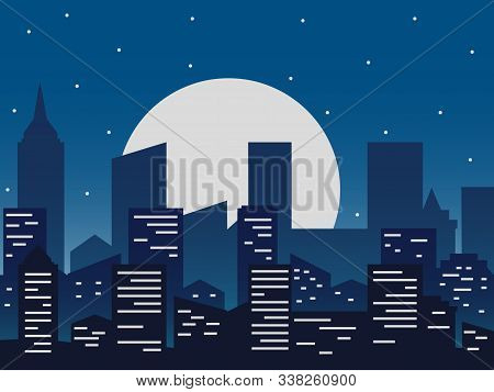 Night City Vector Vector Photo Free Trial Bigstock