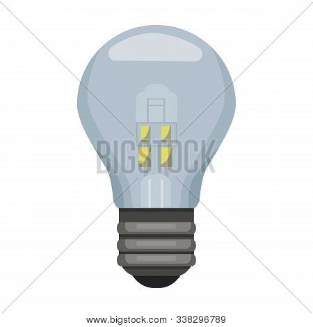 Iight Bulb Vector Icon.cartoon Vector Icon Isolated On White Background Light Bulb.