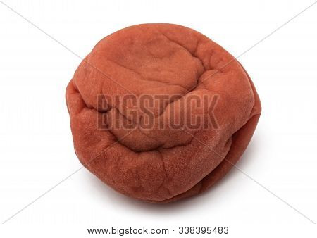 Umeboshi Plum Isolated On A White Background