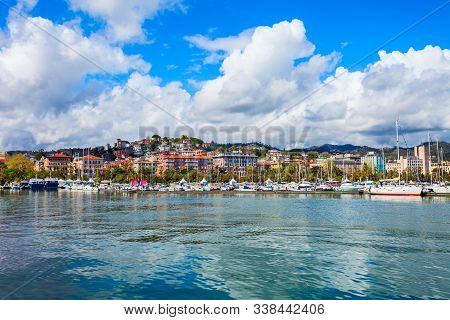 Boats And Yachts In The La Specia City Port, Liguria Region Of Italy