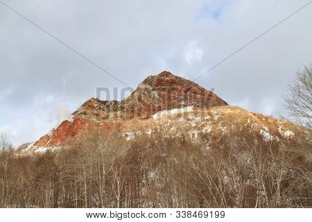 Showa Shinzan Mountain In Winter Season At Sapporo,japan