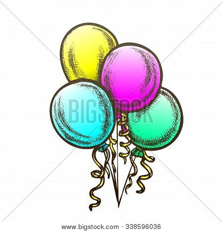 Wallpaper Balloons Bunch Curled Vector Photo Free Trial Bigstock For Android Free