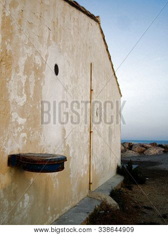 Lifeguard Station At A Beach Near The French Town Saintes-maries-de-la-mer In The Camargue Region In