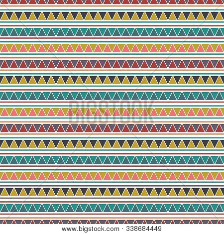 Colorful Tribal Vector Seamless Repeat Pattern File.