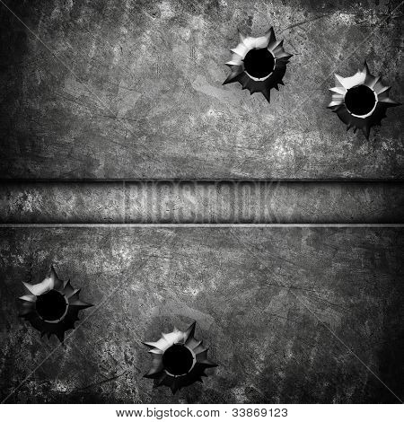 총알 구멍 철판