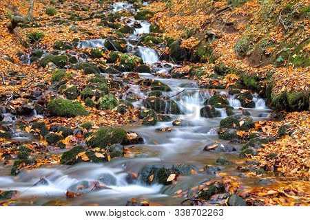 Waterfall In Yedigoller National Park, Bolu City, Turkey