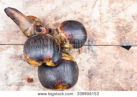 Sea Coconut, Or Lodoicea Is Used As Dessert Ingredients In Malaysia
