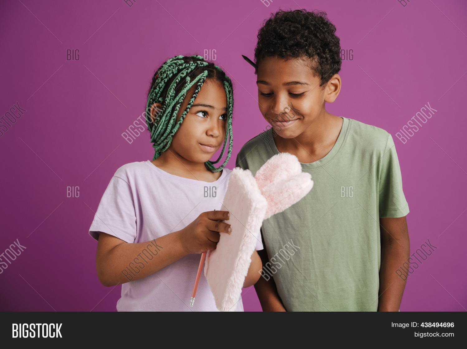Black Girl Boy Smiling Image & Photo (Free Trial) Bigstock
