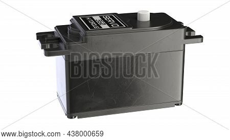 3d Illustration Of Servo Motor Isolated On White