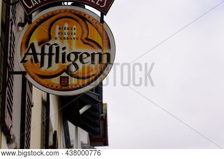 Bordeaux , Aquitaine France - 10 25 2021 : Affligem Sign Brand And Text Logo Restaurant Belgian Beer
